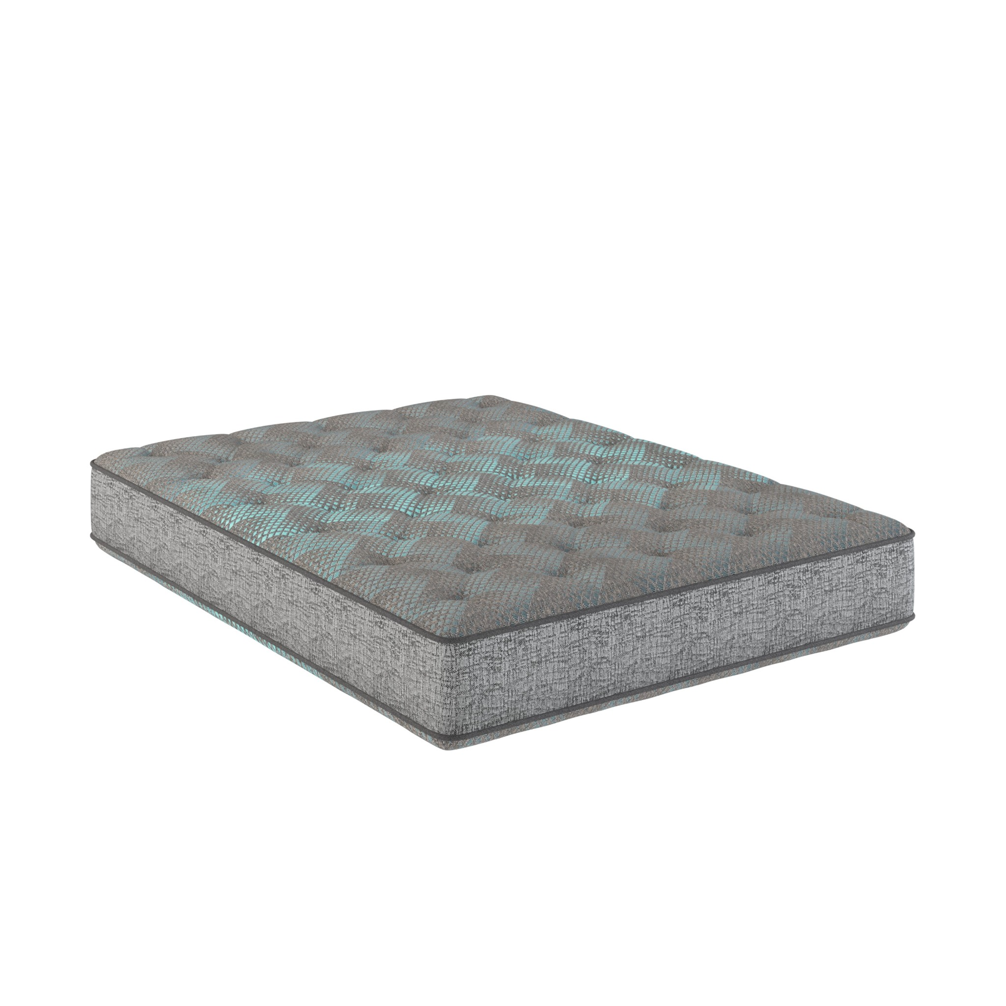 Restonic Comfort Care 2 Sided 9 inch Foam Core Mattress, Medium Comfort, Grey+Blue, Full Size