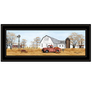 'Autumn on Farm' by Billy Jacobs, Ready to Hang Framed Print, Black Frame