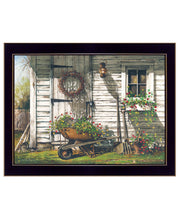 'Spring Cleaning' by Artisan John Rossini, Ready to Hang Framed Print, Black Frame