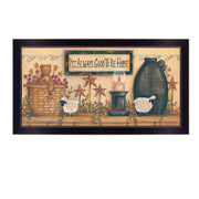 'It's Always Good to Be Home' By Mary June, Printed Wall Art, Ready To Hang Framed Poster, Black Frame