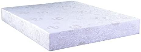 Herbal Fusion Collection, Green Tea-infused Polyester Memory Foam Mattress,Queen Size,White.
