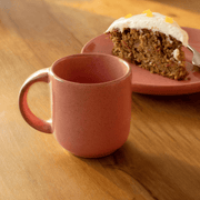 8.5 OZ Ceramic Peach Coffee Mug