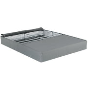 Foldable 9 in. Metal Mattress Bed Base, Twin-Size Box Spring Foundation Bed, Grey