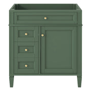 30'' Bathroom Vanity without Top Sink, Modern Bathroom Storage Cabinet with 2 Drawers and a Tip-out Drawer (NOT INCLUDE BASIN)