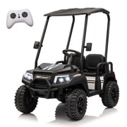24V XL Kids Electric Ride-on Truck w/RC - Spacious 20in Wide Seat, Removable Sunshade, Dual-Motor Drive, 4-Wheel Spring Suspension, Bluetooth Audio & Comfortable Four Seats,Recommended age: 3-8