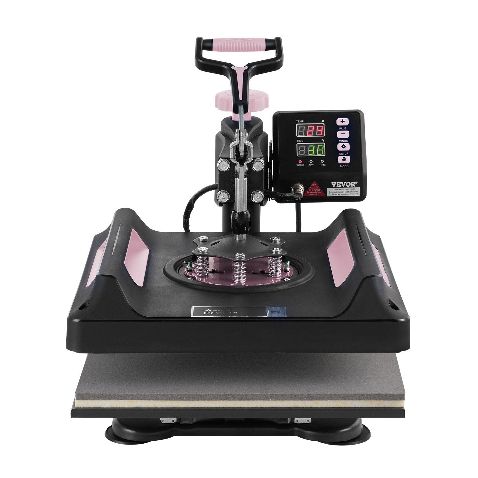 8 in 1 Heat Press Machine 15x15 in 30oz Tumbler Press T-Shirts Black