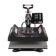8 in 1 Heat Press Machine 15x15 in 30oz Tumbler Press T-Shirts Black