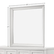 White Square Mirror