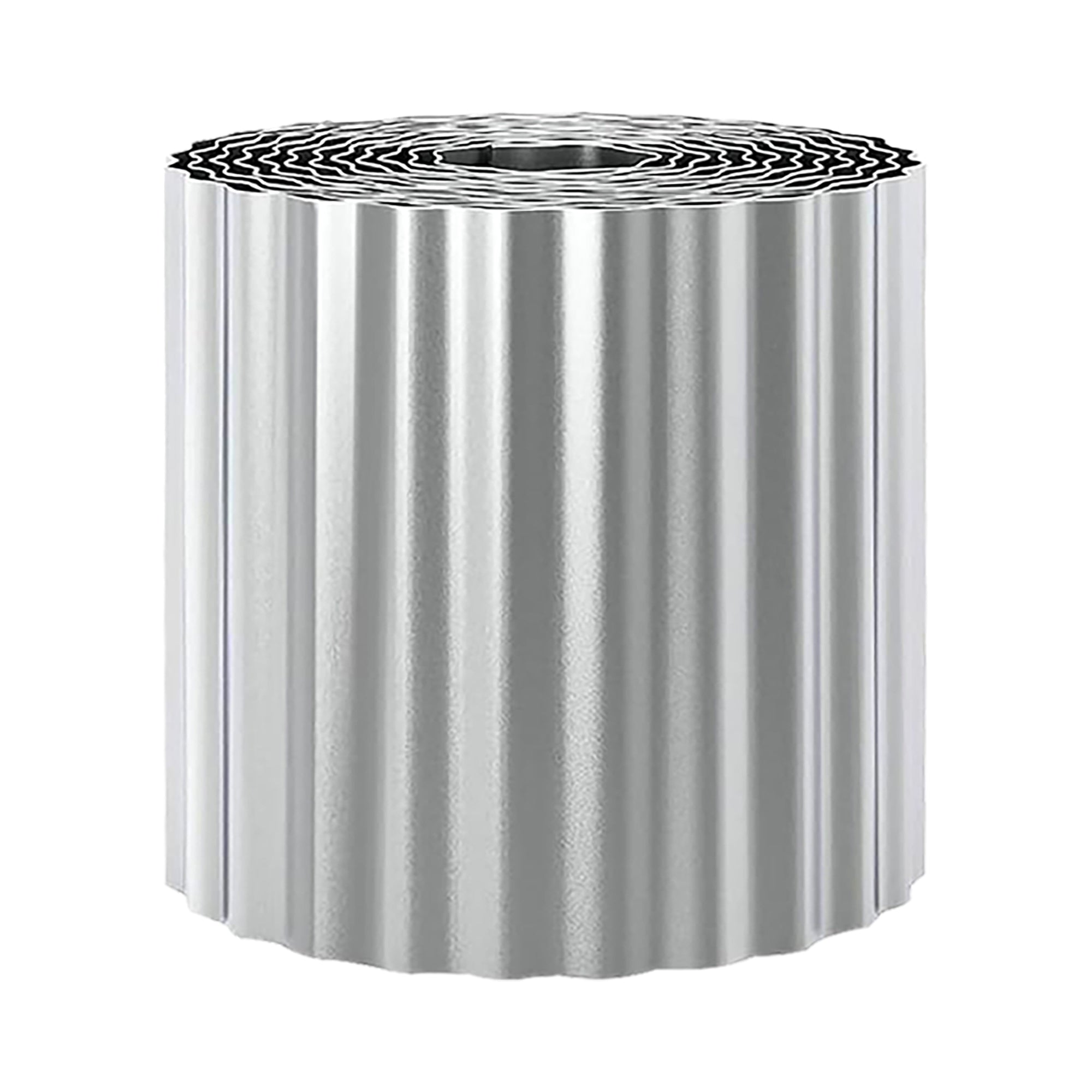 Corrugated Garden Edging 8 x 120 inch – Sturdy Metal Landscape Edging Strips for Lawns, Borders & Flower Beds – Strong Galvanized Iron with Rolled Edge Design, Easy Installation