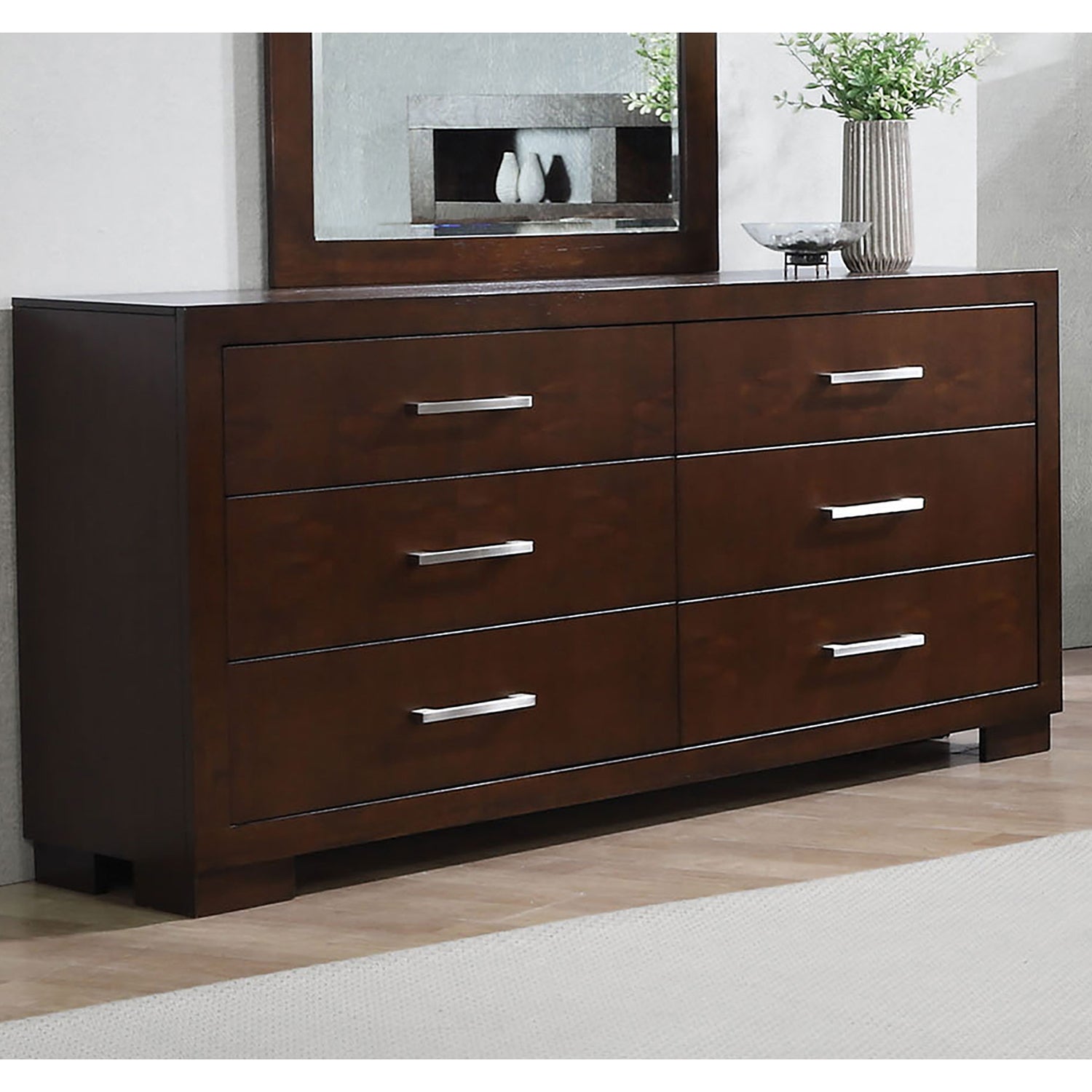 Polk Cappuccino 6-drawer Dresser