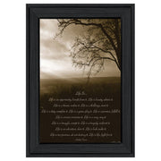 'Life is' By Dee Dee, Ready to Hang Framed Print, Black Frame