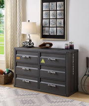 Cargo Gunmetal Finish Dresser