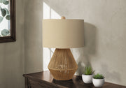 Lighting, 22'h, Table Lamp, Brown Rope, Beige Shade, Transitional