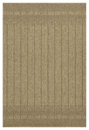 Earth GC_NTL1009 Jute/Mocha 5 ft. 3 in. x 7 ft. 3 in. Indoor/Outdoor Area Rug
