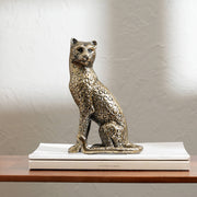 Decorative JaguarSculpture-Animal Figurine-5.5x3.5x8.5'