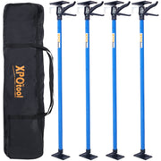 4 Pack Adjustable Support Pole,Steel 3rd Hand Support System,Support Rod for Jacks Cargo Bars Drywalls,Cabinet Jacks for Installing Cabinets,Extends from 45 to 114 Inch ,with carry bag