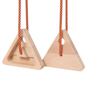 2Pcs Triangle Climbing Hangboard With Rope, Training Finger Grip,Fingerboard Rock Climbing for Outdoor Home