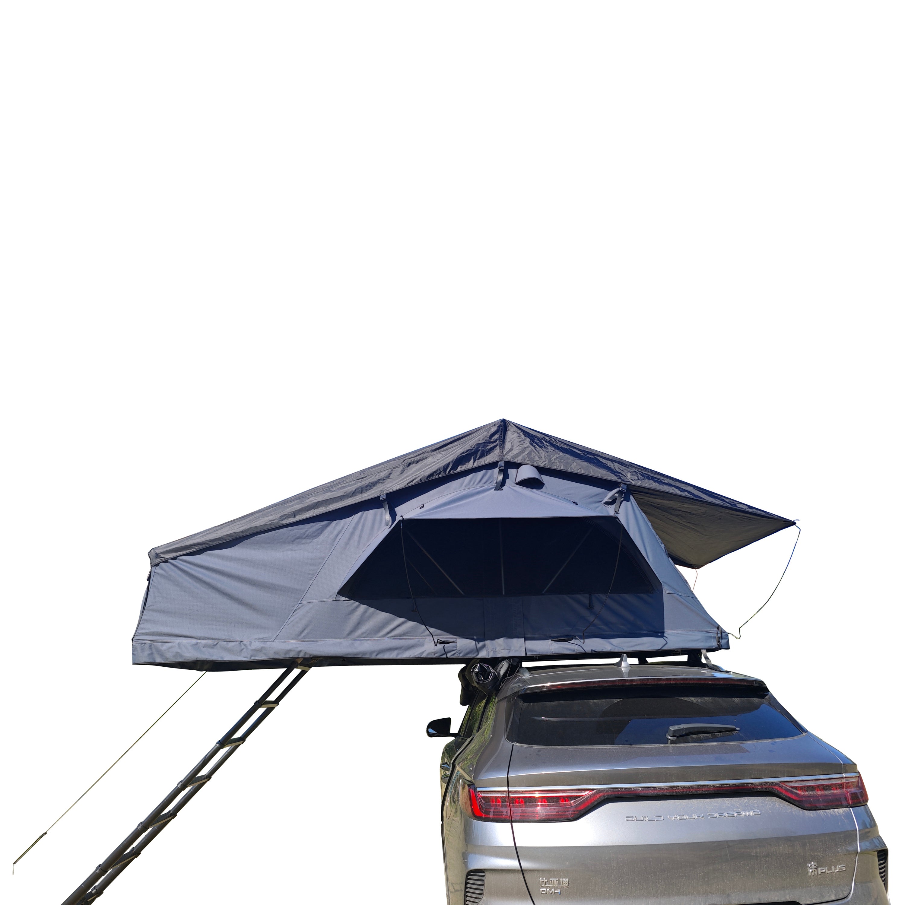 RTT Roof Top Tent for Truck Camping or Overlanding - Softshell Side Open Design with Telescopic Ladder for Easy Access - Waterproof