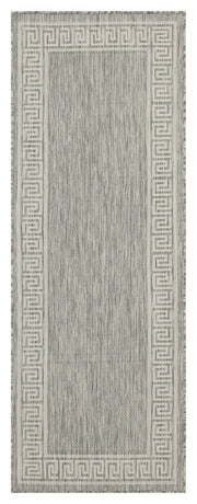 Sunshine GC_HAR2003 Silver 2 ft. 7 in. x 7 ft. 3 in. Indoor/Outdoor Area Rug