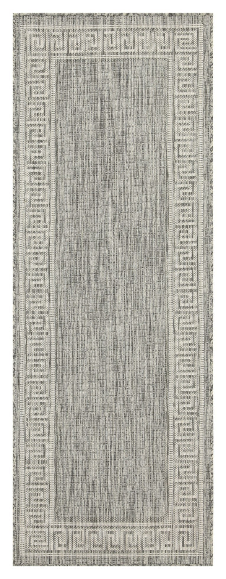 Sunshine GC_HAR2003 Silver 2 ft. 7 in. x 7 ft. 3 in. Indoor/Outdoor Area Rug