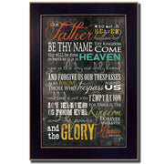'The Lords Prayer' By Marla Rae, Printed Wall Art, Ready To Hang Framed Poster, Black Frame