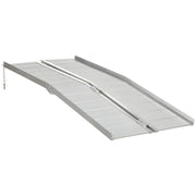 HOMCOM Textured Aluminum Folding Wheelchair Handicap Ramp, 6'