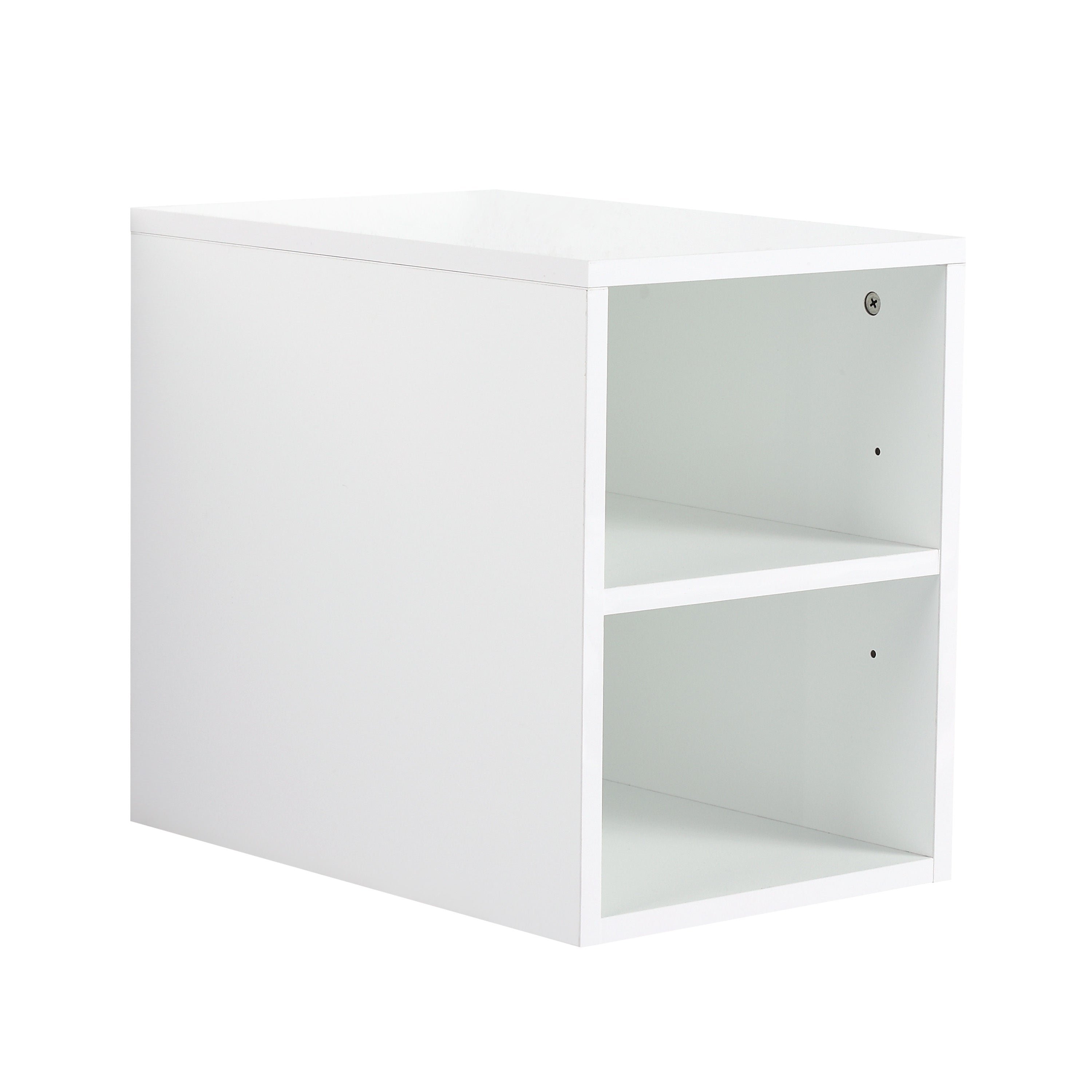 12 Inch Small Wall Mounted Storage Shelves, Suitable For Small Bathroom, Glossy White