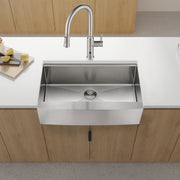 30x22x10'Farmhouse Apron Single Bowl Stainless Steel Kitchen Sink with Workstation