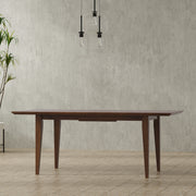 Colby 60-76 inch x 36 inch Rectangle Contemporary Extendable Dining Table in Walnut