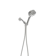 Multi-Function Adjustable Hand Shower - 8-Function Hand Shower in Chrome Plastic with Wall Mount