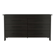 6 Drawer Double Dresser Wezz, Bedroom, Black