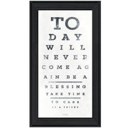'Eye Chart I' by Marla Rae, Ready to Hang Framed Print, Black Frame