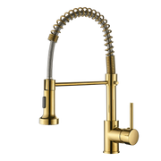 Commercial Kitchen Faucet with Pull Down Sprayer, Single Handle Single Lever Kitchen Sink Faucet
