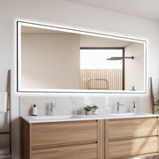 84x40 Inch Frameless LED Bathroom Mirror,Smart Mirror