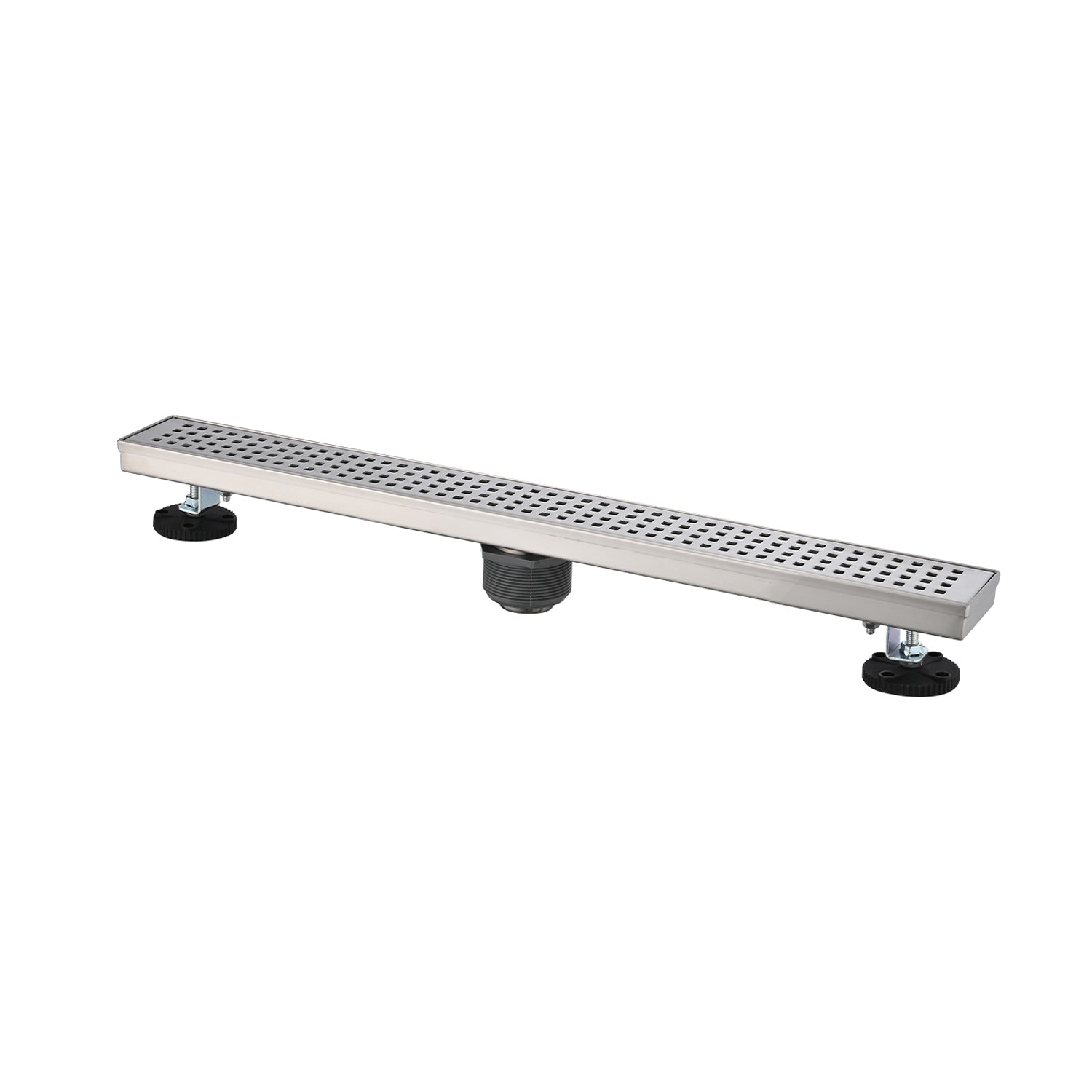 28 Inches Linear Shower Drain, Included Hair Strainer and Leveling Feet