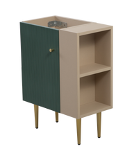 21.6' Vanity Base Only, Open Shelf on the Right, Green 24V06-21LVR