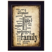 'Family I' By Susan Ball, Printed Wall Art, Ready To Hang Framed Poster, Black Frame