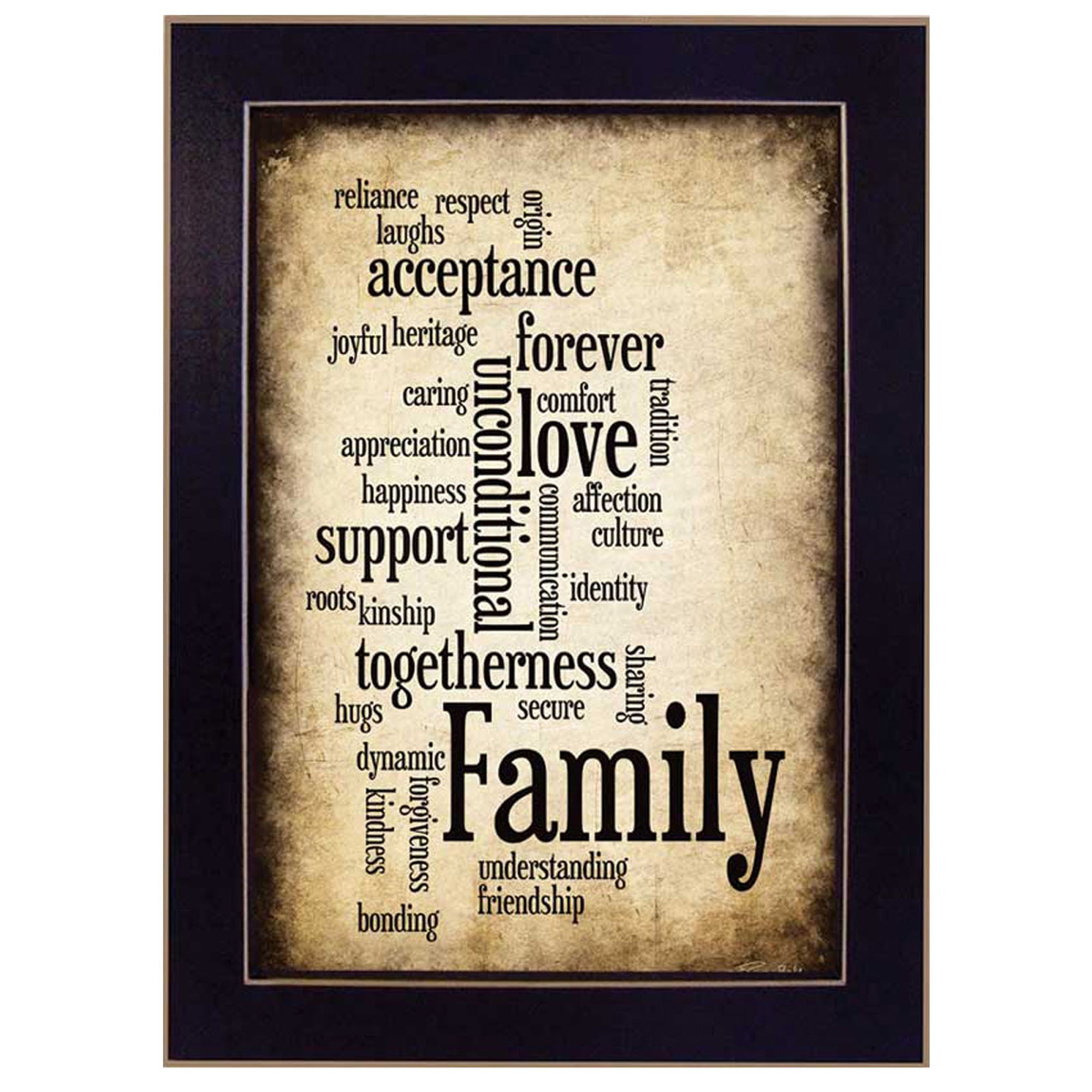 'Family I' By Susan Ball, Printed Wall Art, Ready To Hang Framed Poster, Black Frame