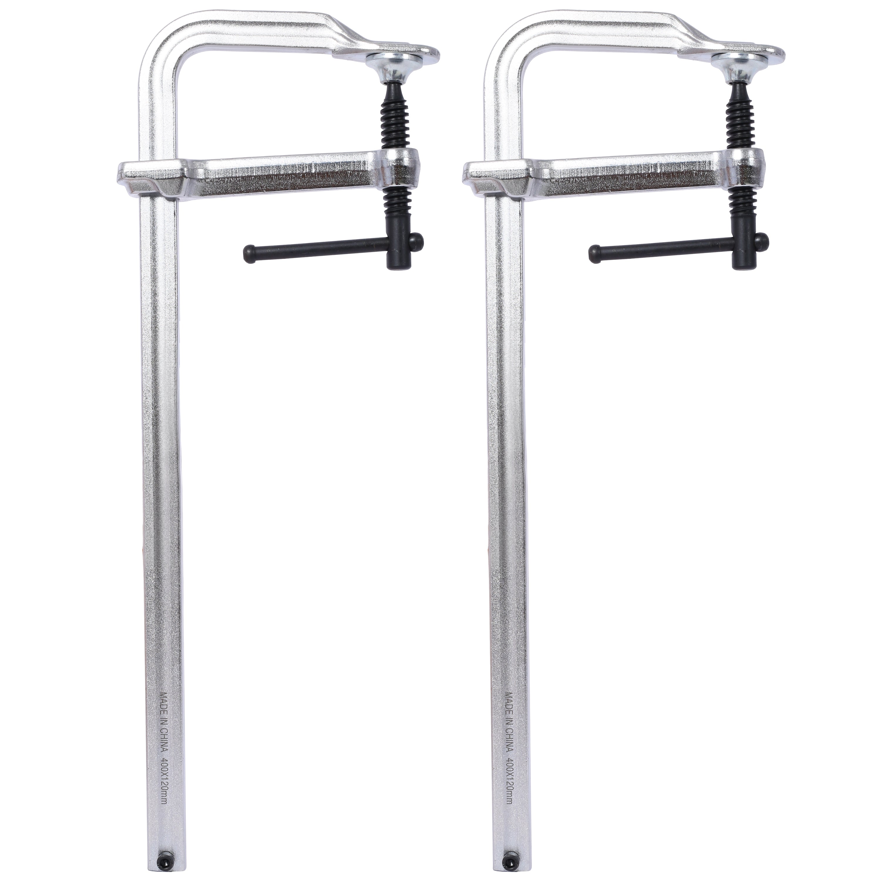 Bar Clamps Set, Drop Forged Steel Bar Clamps, Steel F Clamps for Welding, Woodworking, Metal working, DIY and Crafts,16 inch x 4-3/4 inch Throat,Pack of 2