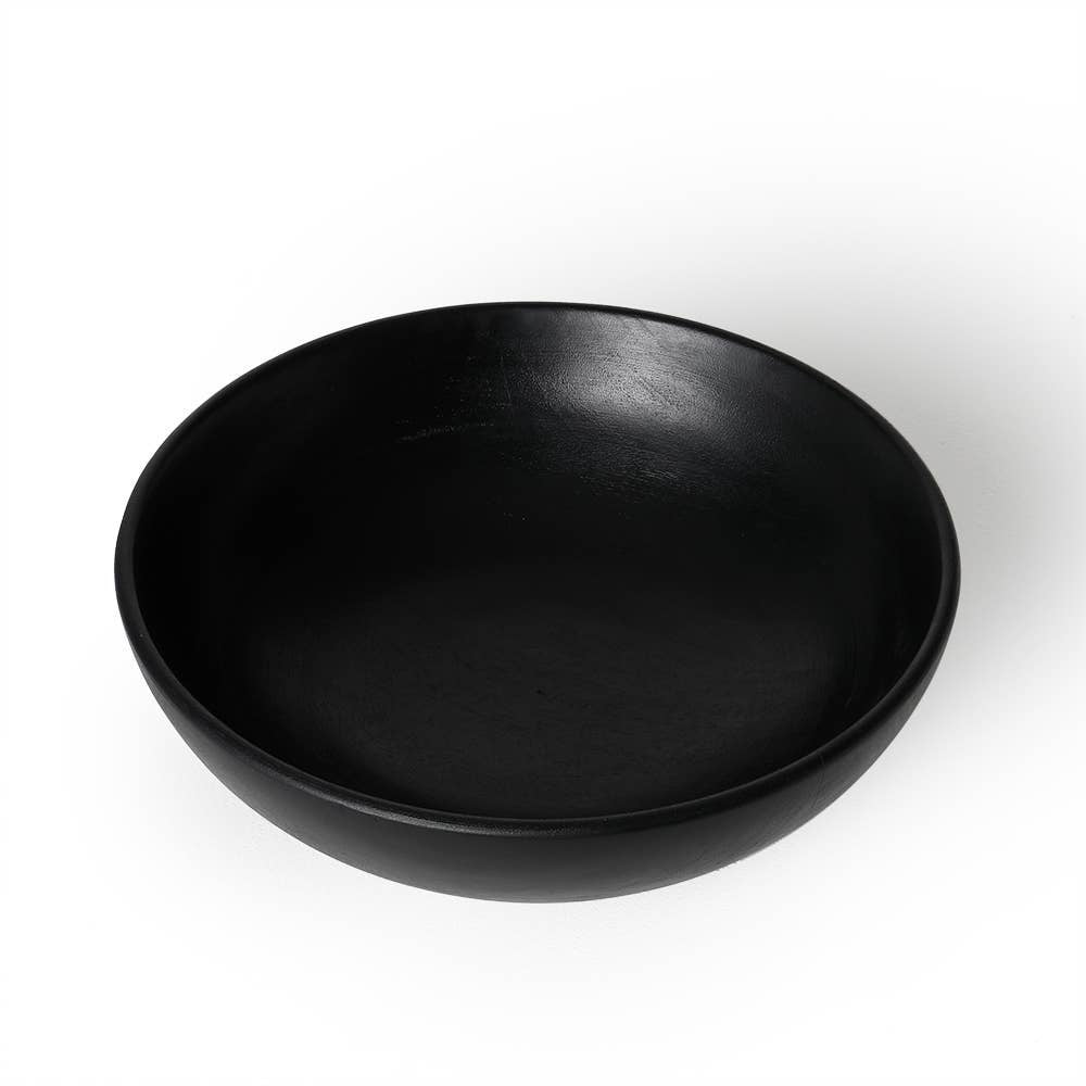 Midnight Mango Wood Bowl / Black / Capacity 33.8 fl oz