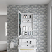 20'' W x 36'' H Surface Frameless Mirror Medicine Cabinet, Beveled Mirror Edges Bathroom Medicine Cabinet, Left opening door