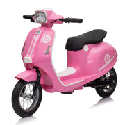 24V 250W Powerful Electric Scooter W/12' Air-Filled Tires,Hand Accelerator & Brake,Dual Rear Suspension,High/Low Speed,MP3 Player with Bluetooth,Slow Start for Safe & Smooth Ride,Recommended age: 8+