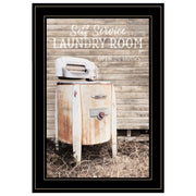 'Laundry Room' by Lori Deiter, Ready to Hang Framed Print, Black Frame