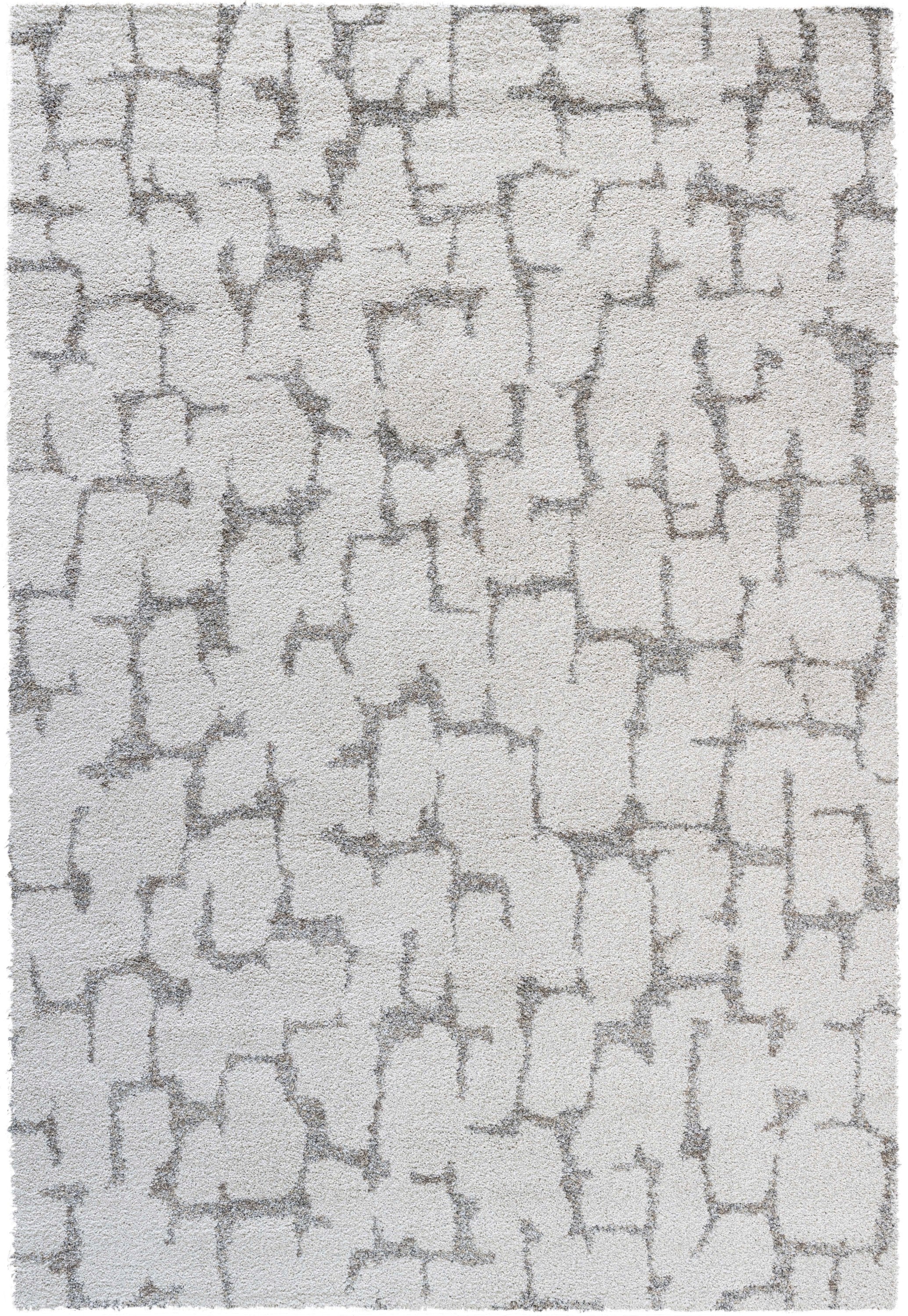 Prince Beige, Brown, Charcoal, Gray, Ivory and White Polypropylene Area Rug