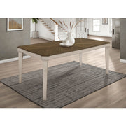 Seaside Nutmeg and Rustic Cream Dining Table