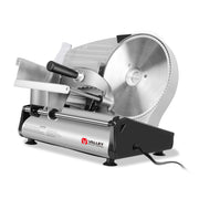 Meat Slicer, 180W Electric Food Slicer with 1 Removable 7.5' Stainless Steel Blades and Stainless Steel Tray, Adjustable Thickness for Meat Cheese Bread