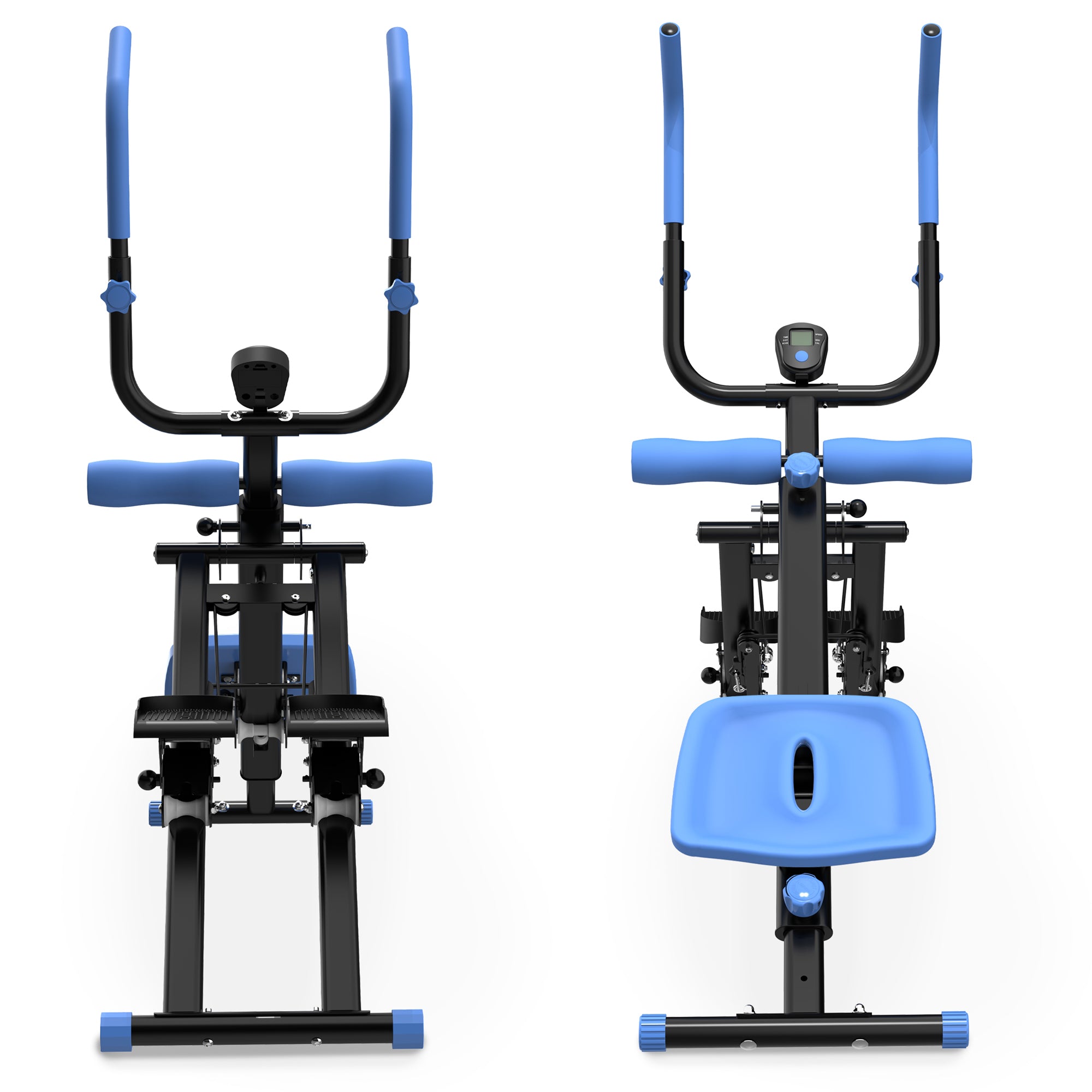 Multifunctional 2-In-1 Stair Stepper And Ab Workout Machine Blue