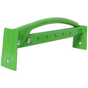 Durable Steel Brick Tong Lifter with Adjustable Grip in Green