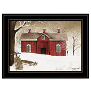 'New Fallen Snow' by Billy Jacobs, Ready to Hang Framed Print, Black Frame