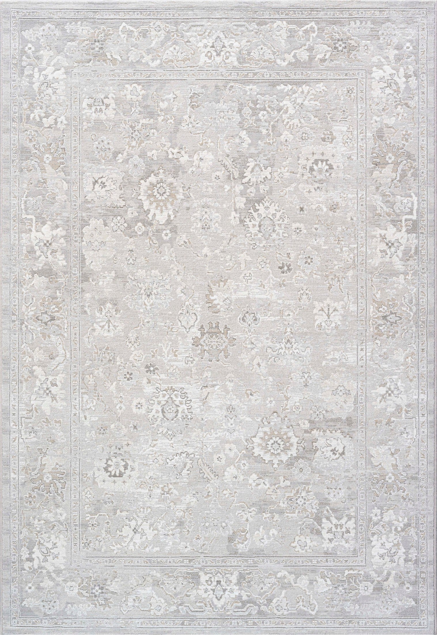 Mason Ivory, Gray and Beige Polyester Area Rug